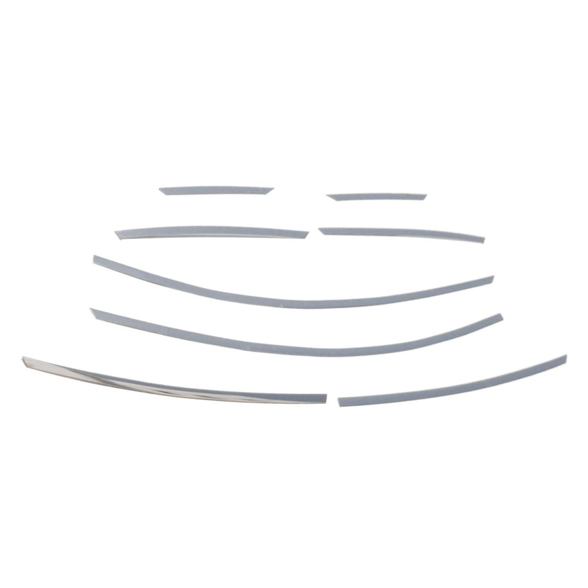 Ford Focus Window Trim - Omac - S.Steel - Gloss Silver - '12-'18